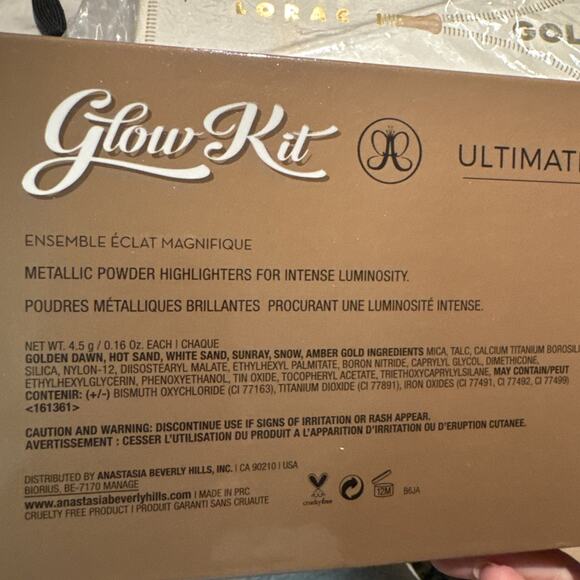 NEW Anastasia Beverly Hills Glow Kit Ultimate Glow Highlighting Metallic Palette - Picture 5 of 5
